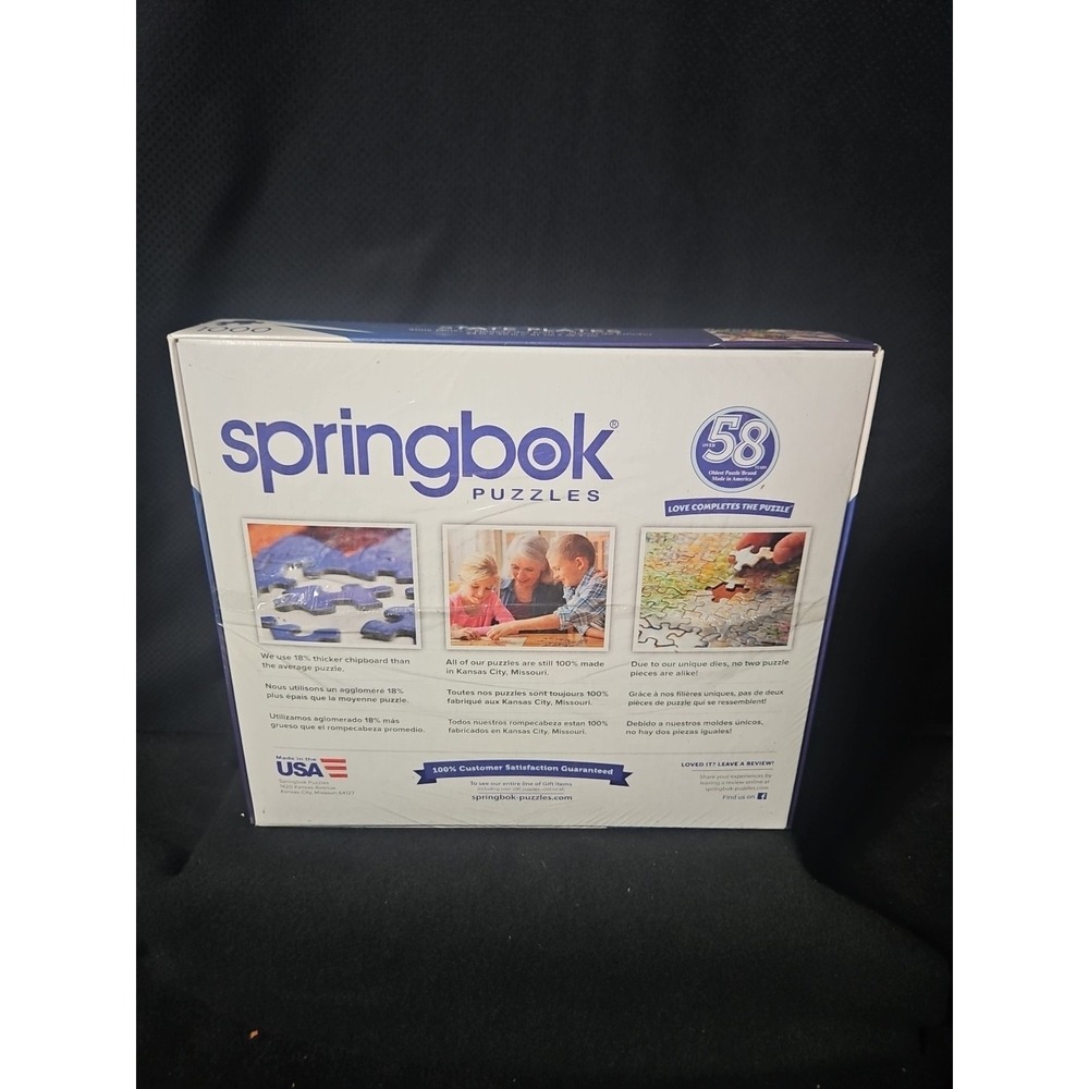 Springbok 1000 Piece Jigsaw‎ Puzzle STATE PLATES Made in USA Factory Sealed - Picture 3 of 4